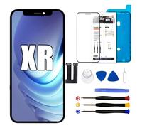 Dinow Display per iPhone XR LCD Sostituzione Schermo 6.1" LCD di Ricambio Schermo per iPhone XR, Touch Screen per iPhone XR con Kit di Riparazione, Compatibile con A2105/ A1984/ A2107/ A2108/ A2106