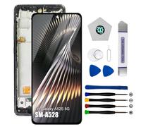 Dinow Schermo per Samsung Galaxy A52S 5G SM-A528B, SM-A528B/DS, SM-A528N, Schermo di Ricambio per Samsung Galaxy A52S LCD Touch A50 Digitalizzatore con Cornice (con Strumento di Riparazione)