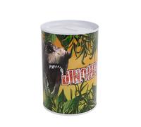 DinoWorld Piggy Bank Junior Steel 8.5 x 11.5 cm Green/Yellow