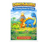 Dinozaury Coloring Books for Kids: 24 Fun Coloring Pages