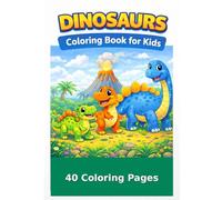 Dinozaury Coloring Books for Kids: 40 Coloring Pages