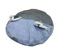 DINSOAVR Cappello, berretto da ragazza con orso 3D, cappello da pittore casual, cappello festivo per autunno inverno antivento per fotografia di strada oggetti di scena