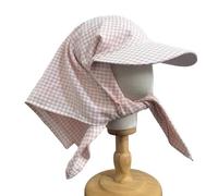 DINSOAVR Cappello, cappello da baseball da donna e ragazza, con turbante da annodare, per adulti e adolescenti, motivo reticolato, cappello da sole per arrampicata, viaggi, pesca
