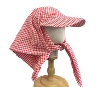 DINSOAVR Cappello, cappello da baseball da donna e ragazza, con turbante da annodare, per adulti e adolescenti, motivo reticolato, cappello da sole per arrampicata, viaggi, pesca