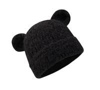 DINSOAVR Cappello, cappello senza tesa con orecchie da orso, per attività all'aperto, non deformabile, morbido e spesso, caldo cappello a forma di teschio per l'inverno e l'autunno