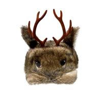 DINSOAVR Cappello in peluche per adulti e bambini, unisex, con corna di cervo, caldo cappello da cacciatore, per attività all'aperto, tempo freddo, antivento