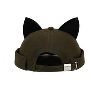 DINSOAVR Cappello, ragazze adolescenti cappello con orecchie di gatto cappello donna cappello regolabile taglia donna adolescenti primavera sunproof tinta unita pullover cappello