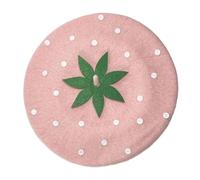 DINSOAVR Cappello, unisex berretti britannici eleganti fragole pittore cappello nonno cappello cabbie per passeggiate all'aperto cappello cabbie