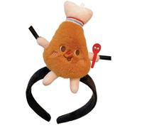 DINSOAVR Cerchietto per capelli in peluche, per il lavaggio del viso, per festival musicali, toast, patatine fritte, festival, riunioni, accessori per capelli