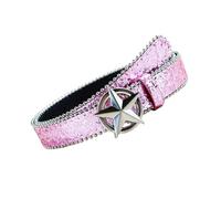 DINSOAVR Cintura, Blingbling, cintura in vita per jeans, costumi resistente per jeans e pantaloni