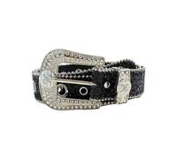 DINSOAVR Cintura, cintura con paillettes da donna con strass fibbia cintura perline cintura cintura per pantaloni Blingbling cintura cintura donna ornamento vita