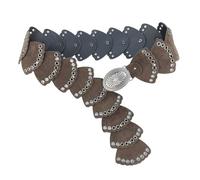 DINSOAVR Cintura, cintura popolare da donna alla moda in pelle PU cava cintura rivetto borchiata cintura per pantaloni jeans decorazioni vita anni 2000