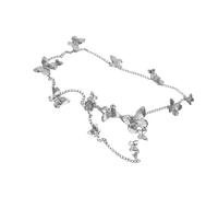 DINSOAVR Cintura, elegante cintura in vita per street dance musica festival jeans vestito cintura corpo gioielli catena metallica farfalla