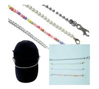 DINSOAVR Copricapo, alla moda, set di catenine assortite per cappello, comoda catena per cappelli da uomo e donna, per l'uso quotidiano