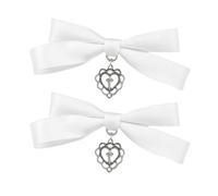 DINSOAVR Copricapo, clip piatta per capelli, forcine a nastro, balleccore copricapo mazzi clip elegante fiocco clip per capelli accessori per foto