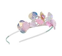 DINSOAVR Copricapo, diadema scintillante per adulti e bambini, con cristalli scintillanti, fascia per capelli a tema marino, per feste e spettacoli teatrali