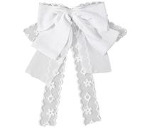 DINSOAVR Copricapo, fermaglio piatto per capelli, elastico con borchie, per balletto, mazzi, elegante fermaglio per capelli con fiocco, accessorio per foto