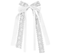 DINSOAVR Copricapo, fermaglio piatto per capelli, elastico con borchie, per balletto, mazzi, elegante fermaglio per capelli con fiocco, accessorio per foto