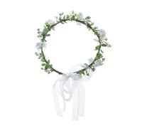 DINSOAVR Copricapo, ghirlanda floreale per capelli, fascia per capelli da donna con fiori da sposa per bancarelle mercati fasce floreali