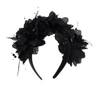 DINSOAVR Copricapo, ghirlanda floreale per capelli, fascia per capelli da donna con fiori da sposa per bancarelle mercati fasce floreali