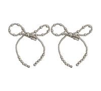 DINSOAVR Fermaglio per capelli, con perline, stile anni '2000, per balleccore, con clip piatta, elegante fermaglio per capelli per mazzi