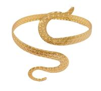 DINSOAVR Manicotto a spirale, a forma di serpente, polsino aperto, bracciale per la parte superiore del braccio, bracciale a serpente da donna, gioiello per festa di nozze, accessorio per