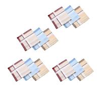 DINSOAVR Set di fazzoletti assorbenti quadrati da uomo, a righe, bandane, fazzoletti per il sudore, fazzoletti quadrati da 12 pezzi