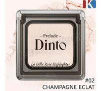 DINTO La Belle Rose Highlighter 4g #02 Champagne Eclat Face Radiant Shimmer N...