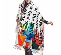 Dio, 2 Cronache 20, 15 Versetti, Fiore Motivazionale Per Il Guerriero Sciarpe Lunghe Da Donna Classiche Sciarpa Con Nappe Moda Sciarpa Leggero Da Donna