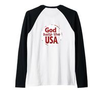 Dio aiuta gli Stati Uniti America sanguina fermare la violenza di nuovo Maglia con Maniche Raglan