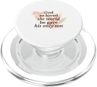 Dio amava così tanto il mondo Religioso Cristiano Fede Gesù Figlio PopSockets PopGrip per MagSafe