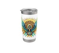 Dio azteco Huitzilopochtli messicano Bicchiere termico in acciaio inox doppia parete