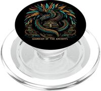 Dio azteco Quetzalcoatl Serpente Piumato Aztechi Serpente Dio Serpente Serpente PopSockets PopGrip per MagSafe