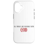 Dio Benedetto Religioso Cristiano Bibbia Versetto Fede Citazione Custodia per iPhone 16