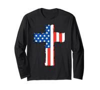 DIO Benedica Bibbia Fede Gesù Benedetto Famiglia Americana Benedizione Maglia a Manica