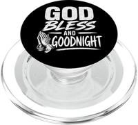 Dio benedica e buonanotte, preghiere della buonanotte, mani di preghiera. PopSockets PopGrip per MagSafe