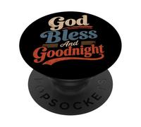 Dio benedica e buonanotte, preghiere della buonanotte, preghiere di notte PopSockets PopGrip Adesivo