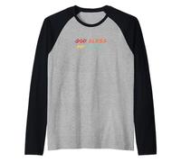 Dio benedica Il Mio odiatore Motivazione Citazione Maglia con Maniche Raglan