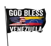 Dio benedica il Venezuela, resta forte, bandiera, prega per i venezuelani, 3x5 bandiere, cartello da giardino,