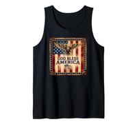 Dio benedica l'America in Stile Americano Canotta