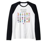 Dio benedica l'America Maglia con Maniche Raglan
