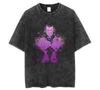 Dio Brando Maglietta Giorno Giovanna Distressed Tshirt Jonathan Joestar Unisex Anime Periferico Costumi Casual Manica Corta (S-3XL), Tipo 4., L