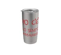 Dio c'è! Lo sento abbaiare Bicchiere termico in acciaio inox doppia parete