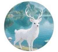 Dio Cervo Jigsaw Puzzle Impossible 1000Pcs Animali Decorazione Per La Casa. Rilassamento E Intelligence Per Adulti E Bambini Da 12 Anni 1000pcs 67.5x67.5cm)
