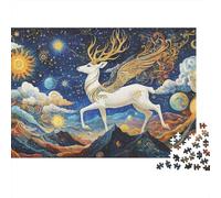 Dio Cervo Puzzle Impossible 1000 Pezzi Decorazione Per La Casa. Rilassamento E Intelligence Per Adulti E Ragazzi Da 14 Anni 1000pcs (75x50cm)