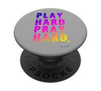 dio chiesa dice pregare molto giocare pregare chiesa giorno umorismo PopSockets PopGrip Adesivo