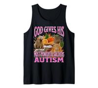 Dio dà all'autismo una divertente grafica Y2K Meme Bootleg di Capybara Canotta