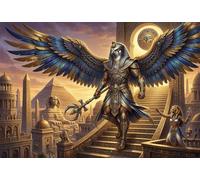 Dio del sole egizio Ra Puzzle 1000 Pezzi,Cartone Di Qualità,Idea Regalo,Antistress Horus,Gioco Educativo,Decorazione Casa,Adulti E Ragazzi,dai 14 Anni,Sfida Impossibile 38x26cm
