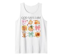 Dio Dice Che io Sono.. Donne cristiane Autunnali Canotta