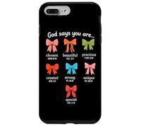 Dio dice che sei divertente Cristian Citazione Fede Bibbia Verso Custodia per iPhone 7 Plus/8 Plus